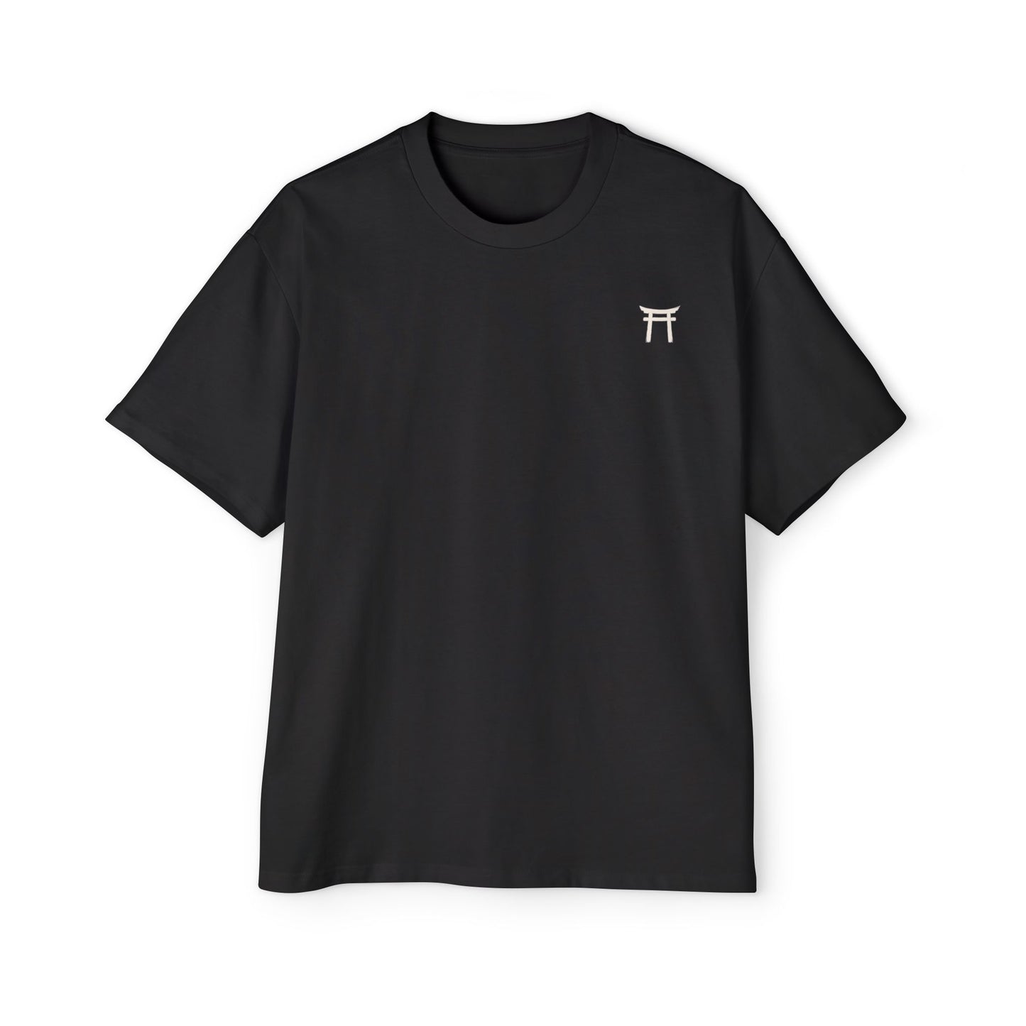 Torii Emblem Tee — Japanese Kanji “Time Is Limited” Oversized Shirt