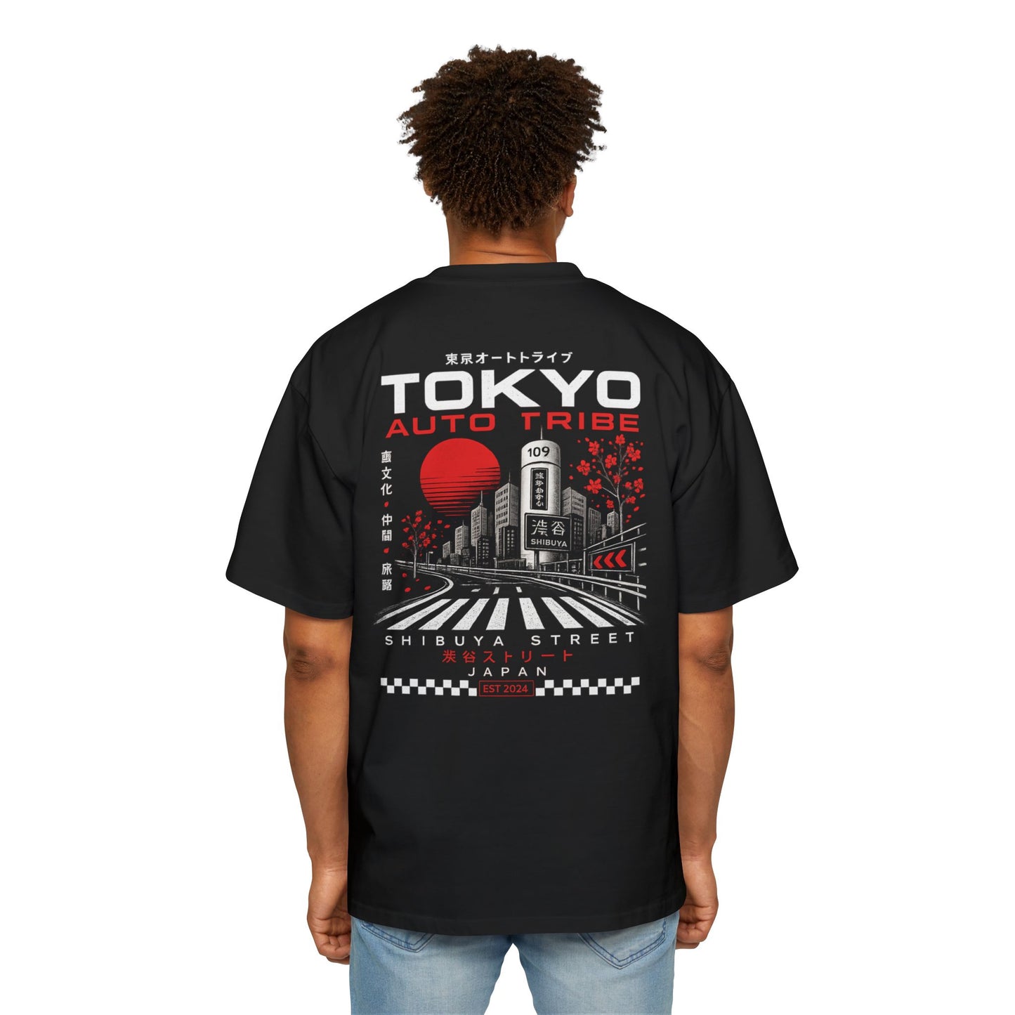 Tokyo Auto Tribe Midnight Crossing Shirt | Japanese Streetwear Tee | Shibuya Japan Graphic T-Shirt | JDM Culture Apparel