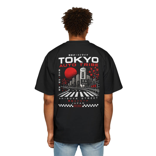 Tokyo Auto Tribe Midnight Crossing Shirt | Japanese Streetwear Tee | Shibuya Japan Graphic T-Shirt | JDM Culture Apparel
