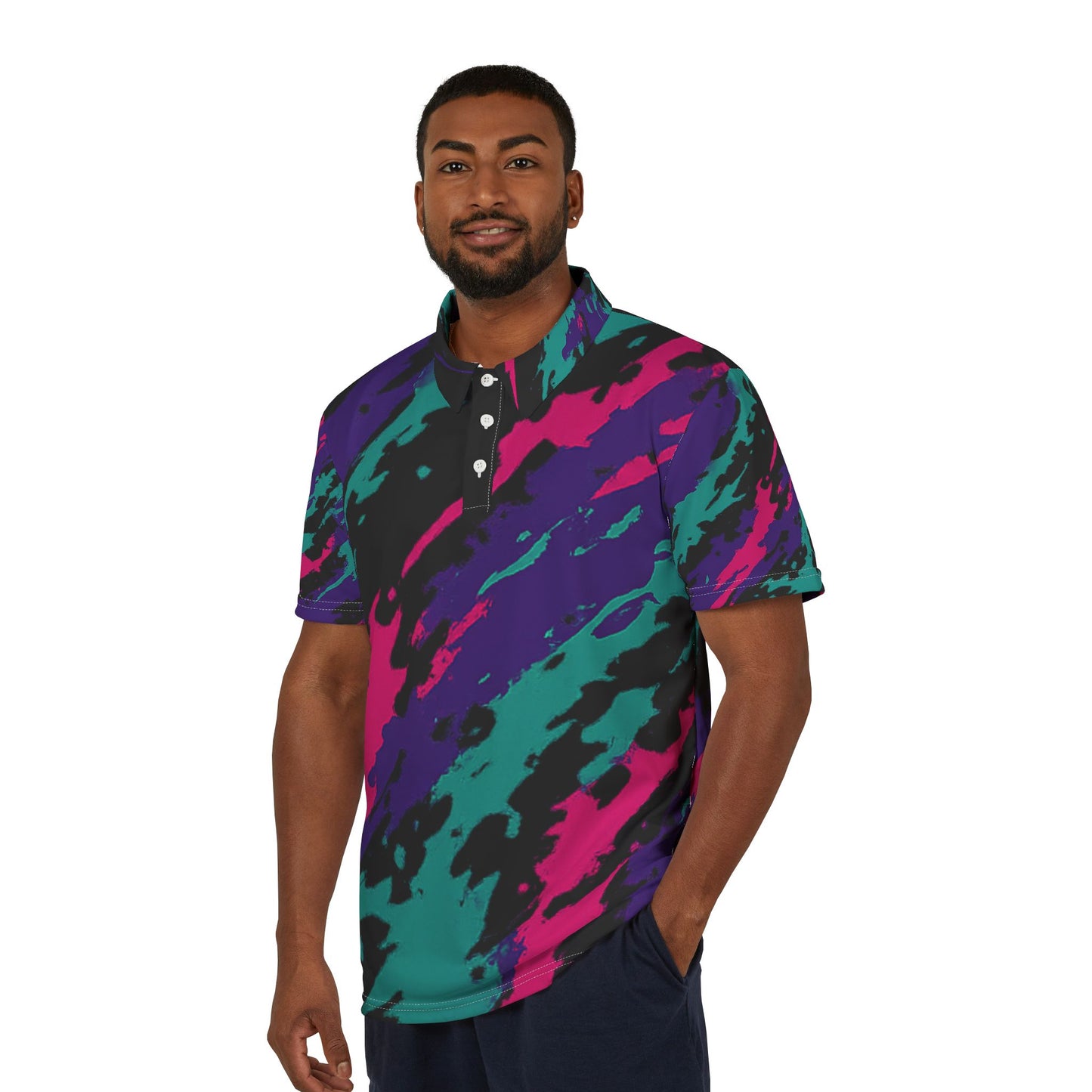 The Splat Performance Polo | 90s JDM Oil Splash Motorsport Golf Shirt