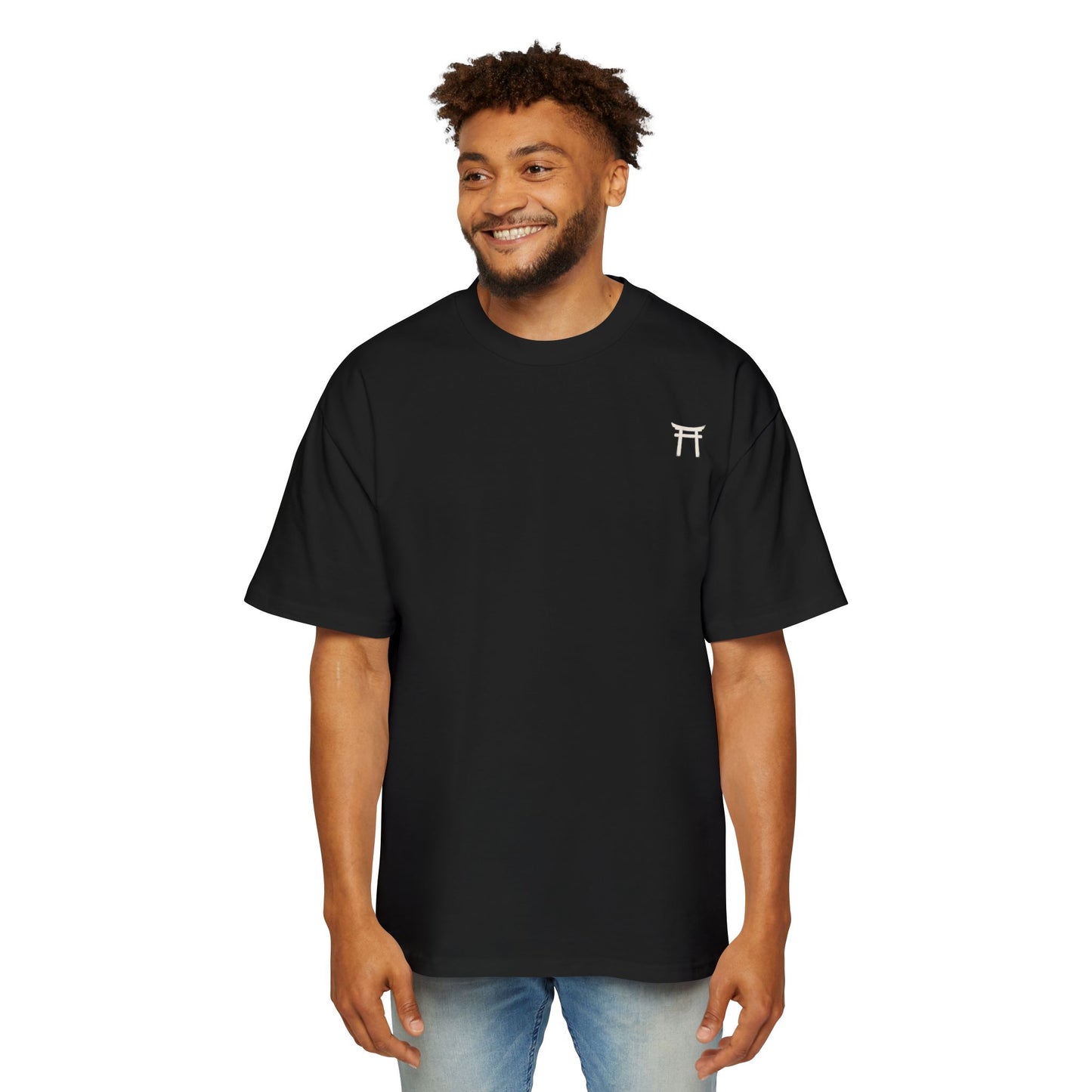Motivational Oversized Tee — "Fear Dies Through Action" Graphic